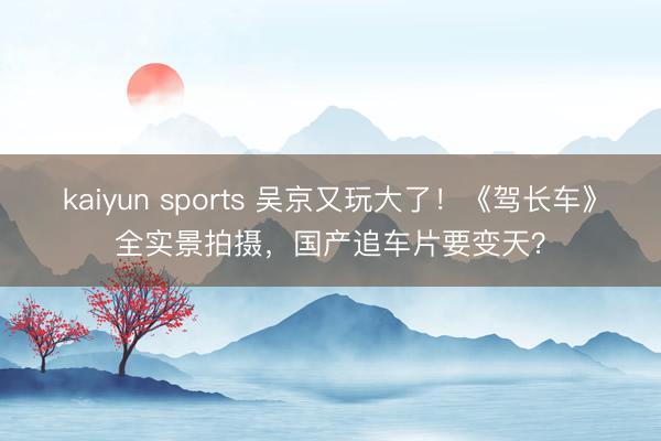 kaiyun sports 吴京又玩大了!《驾长车》全实景拍摄,国产追车片要变天?
